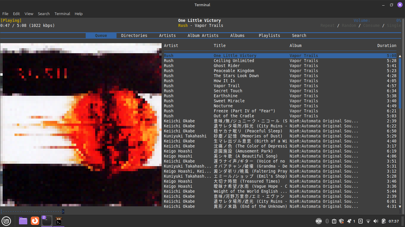 RMPC with blocky art